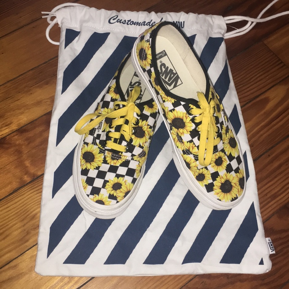 Customized sunflower vans